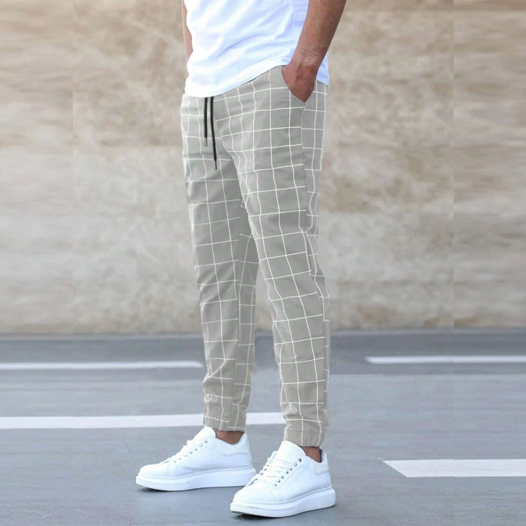 TIZIANO™|PANTALONI JOGGER A QUADRI