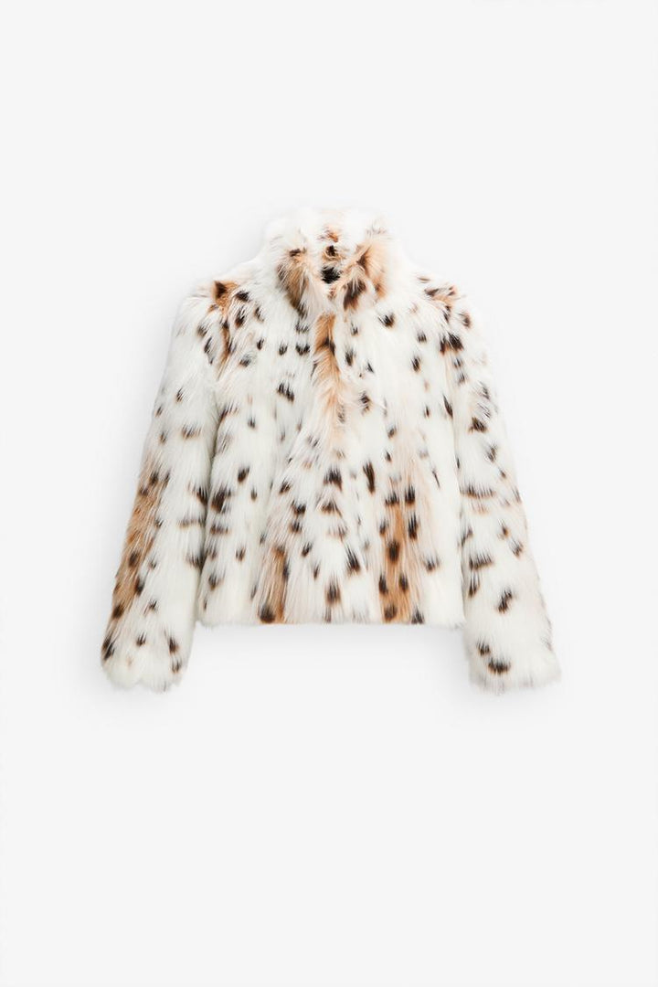 GIACCA IN FINTA PELLICCIA LEOPARDO