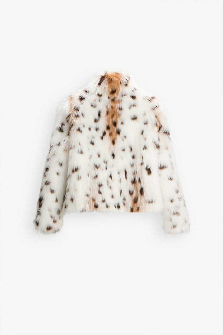 GIACCA IN FINTA PELLICCIA LEOPARDO