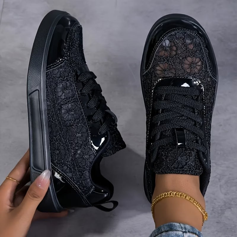Pizzo Scarpe Floreali Comfort Traspiranti