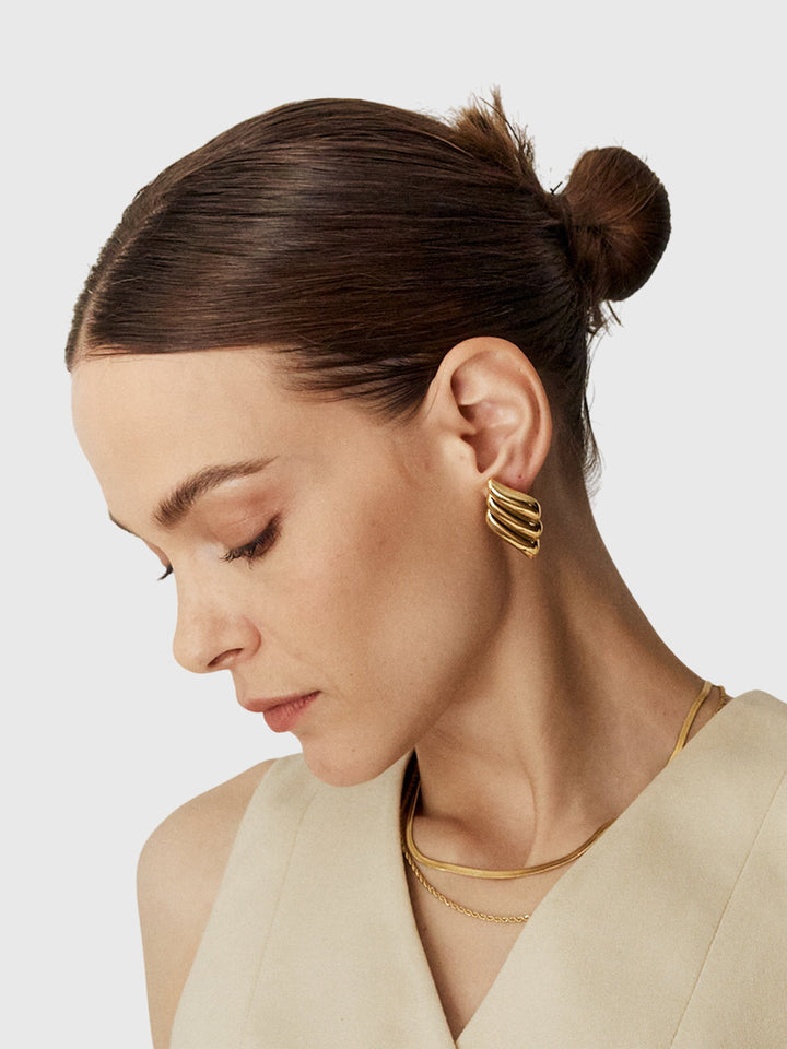 AITANA™|ORECCHINI A TRE STRATI A FORMA DI ALA