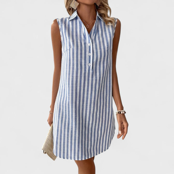 ANNEMIEK™|ABITO CAMICIA ELEGANTE A RIGHE