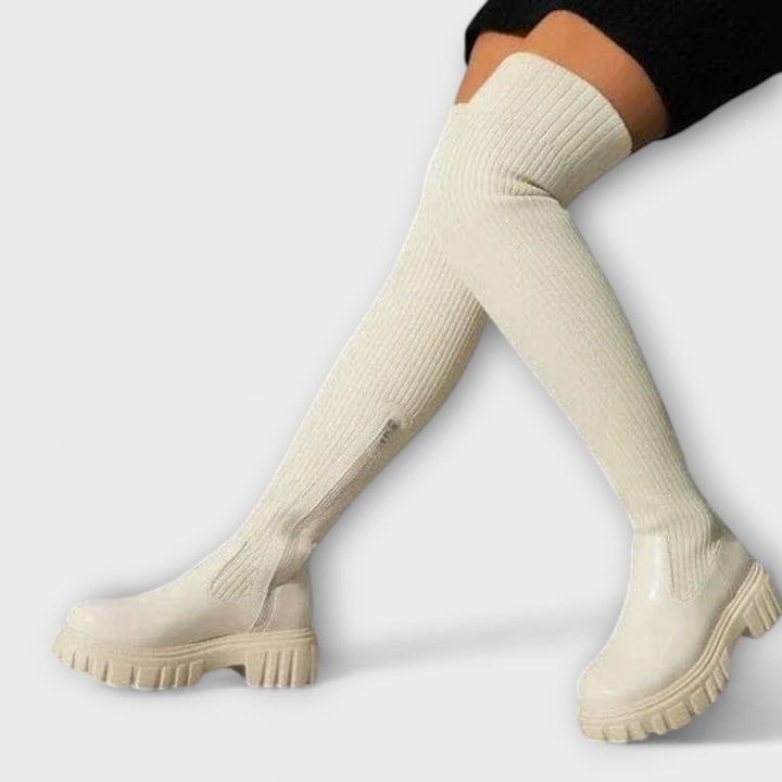 LUREVA™|STIVALI OVERKNEE CON SUOLA CHUNKY