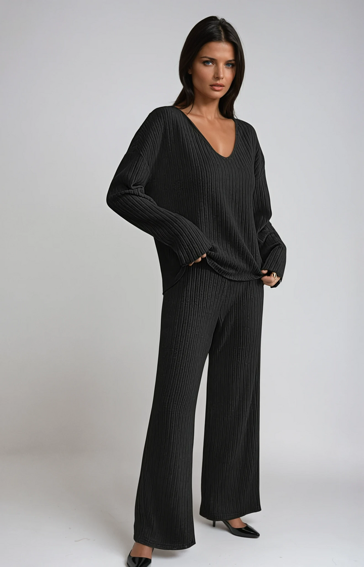 NATALIA™|SET PLISSETTATO CON TOP E PANTALONI