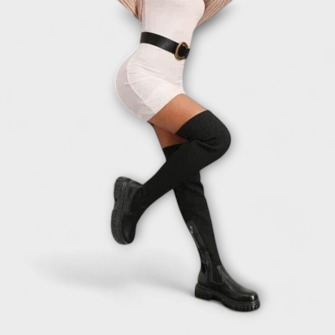 LUREVA™|STIVALI OVERKNEE CON SUOLA CHUNKY