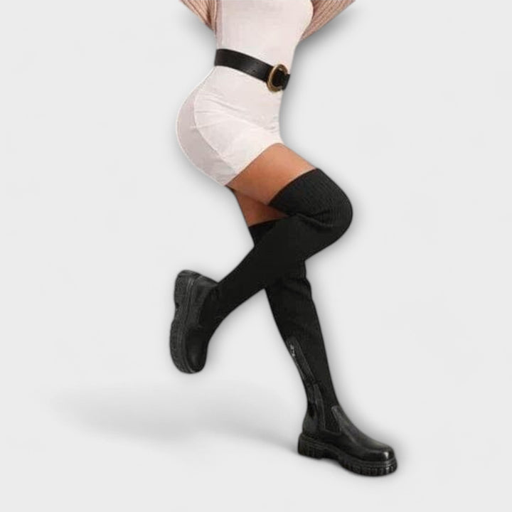 LUREVA™|STIVALI OVERKNEE CON SUOLA CHUNKY