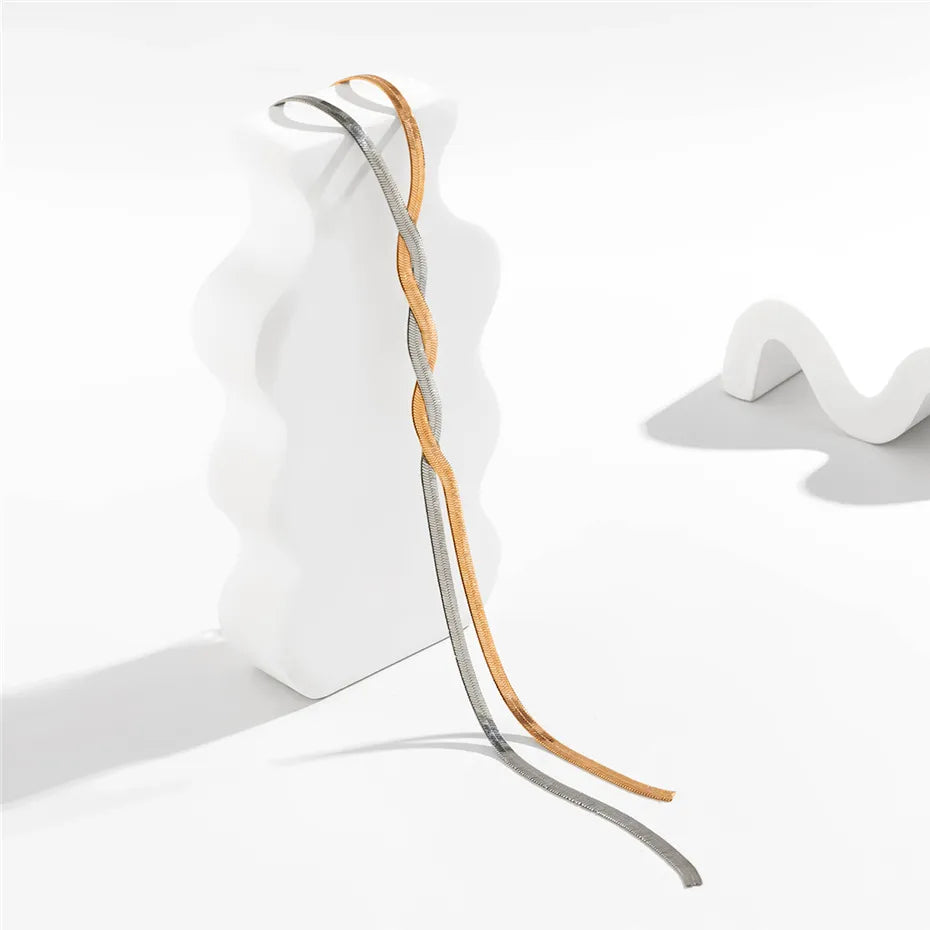 FLAIRA™|COLLANA A SERPENTE REGOLABILE IN ORO