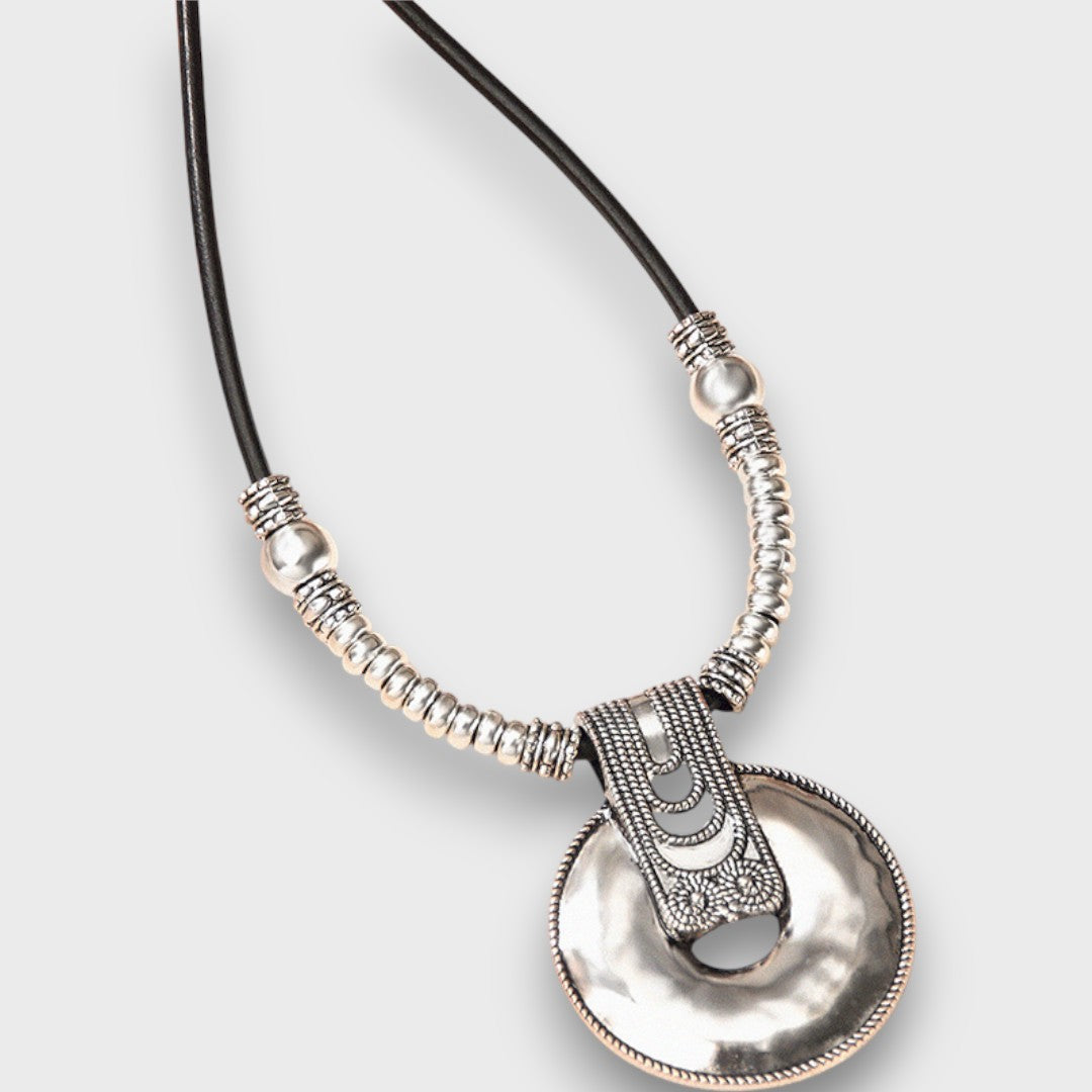 SELENA™|COLLANA BOHO VINTAGE CON PENDENTE AD ANELLO