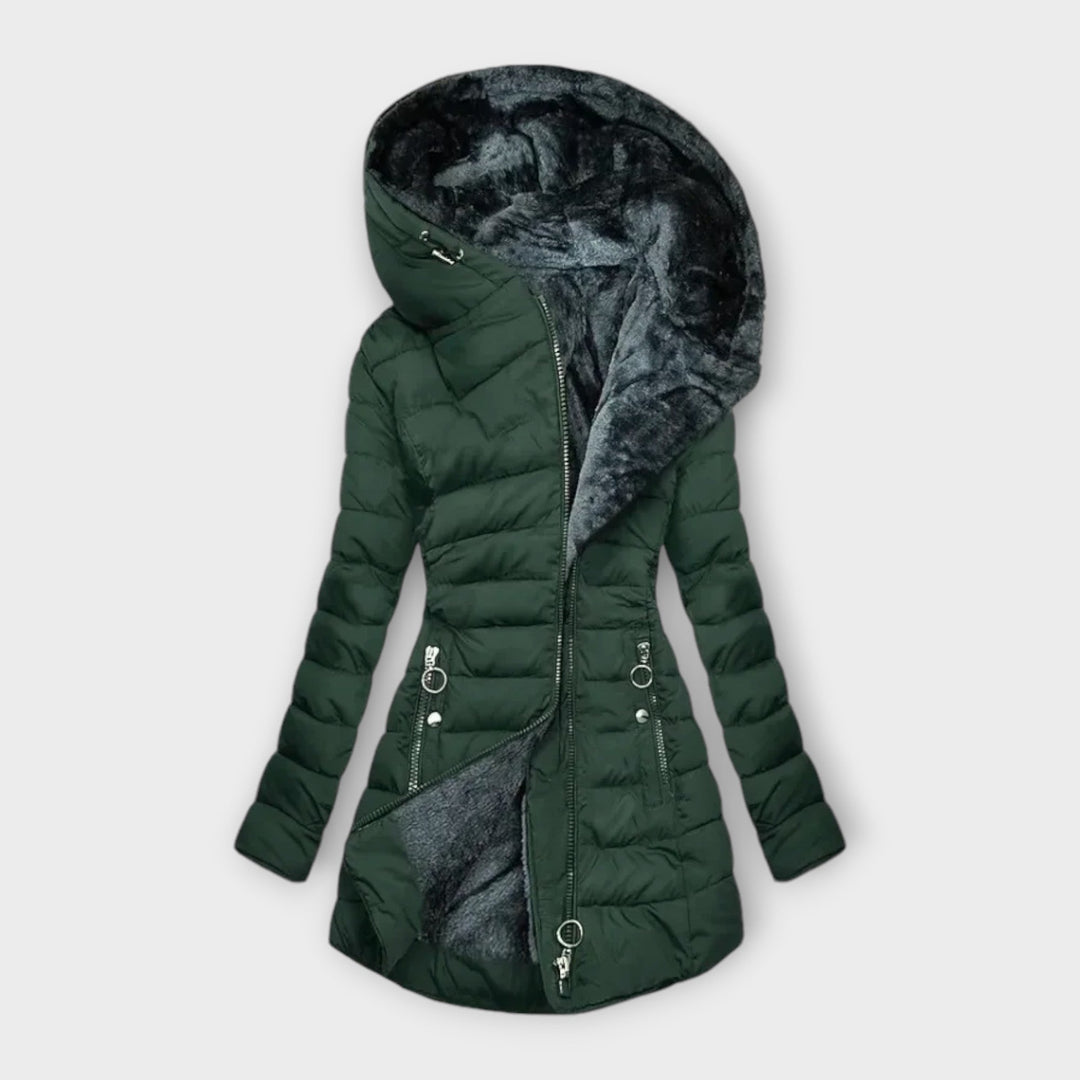 KORI™|CAPPOTTO CON FODERA IN PELLICCIA