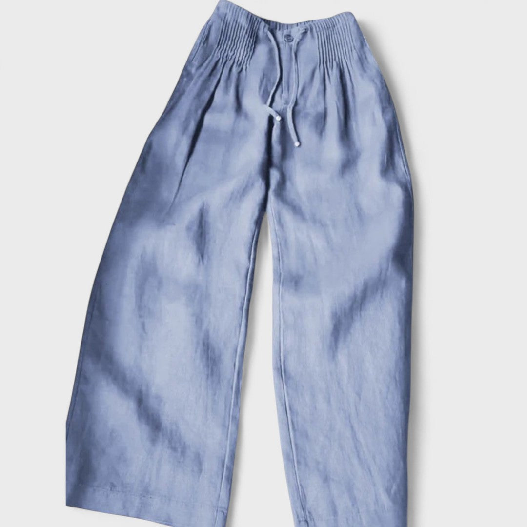 ISALIE™|PANTALONI A GAMBA LARGA