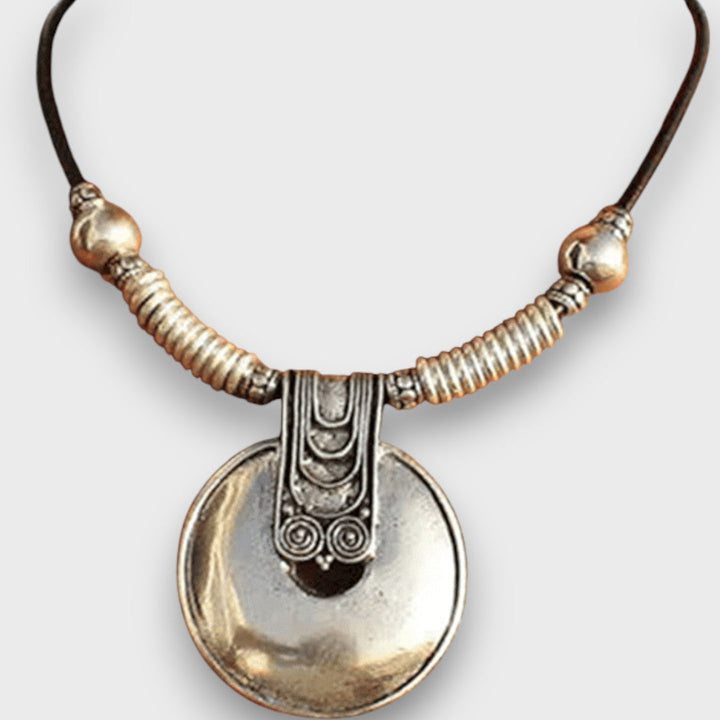 SELENA™|COLLANA BOHO VINTAGE CON PENDENTE AD ANELLO