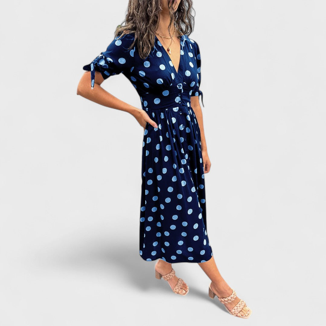 MONIQUE™|VESTITO ELEGANTE A POIS