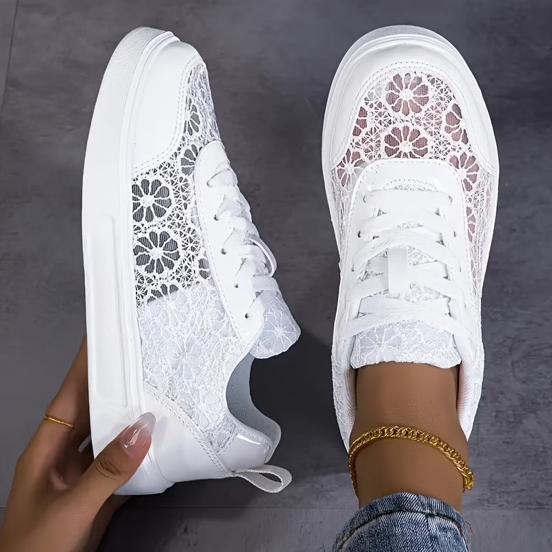 Pizzo Scarpe Floreali Comfort Traspiranti