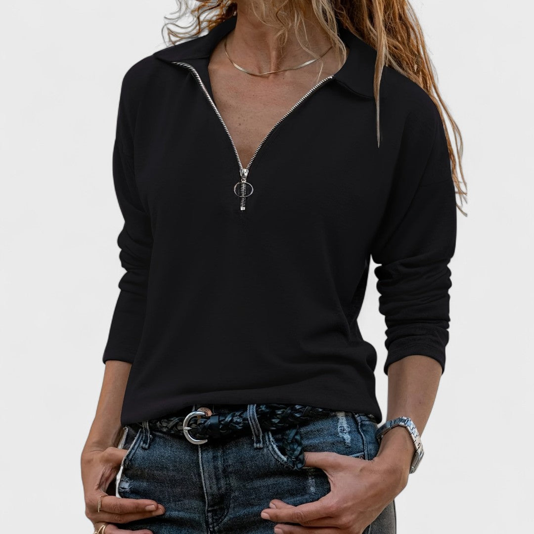 MADONNA™|CAMICETTA ELEGANTE A MANICHE LUNGHE