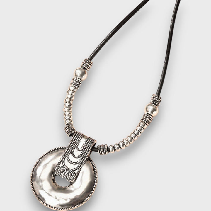 SELENA™|COLLANA BOHO VINTAGE CON PENDENTE AD ANELLO