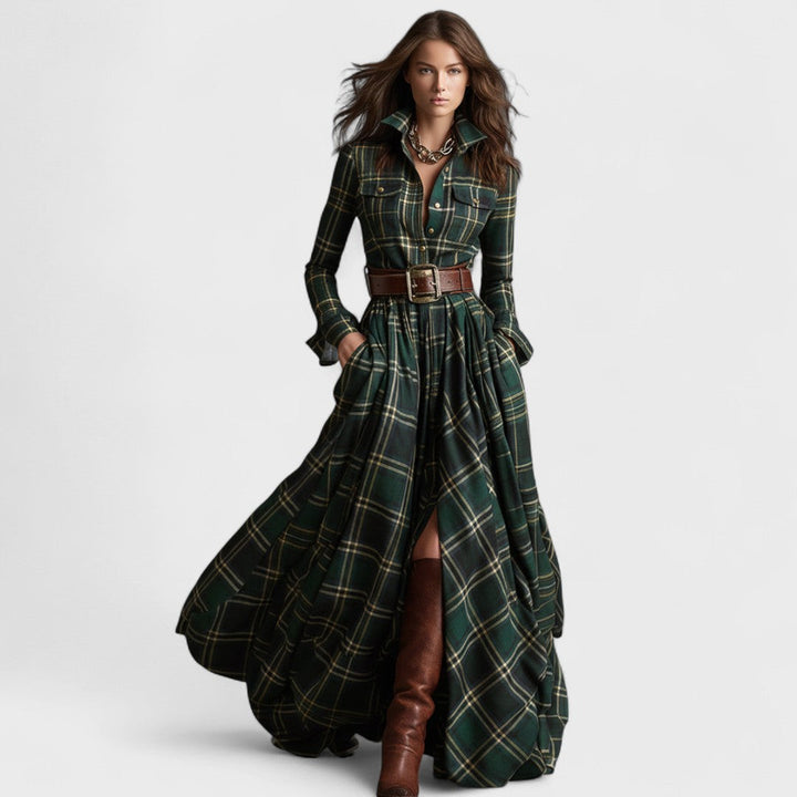 SCARLETT™|VESTITO CAMICIA CON CINTURA