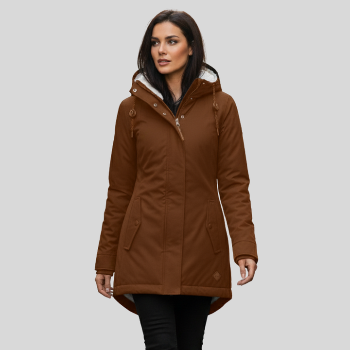 ALDA™|GIACCA INVERNALE IMPERMEABILE CON CAPPUCCIO