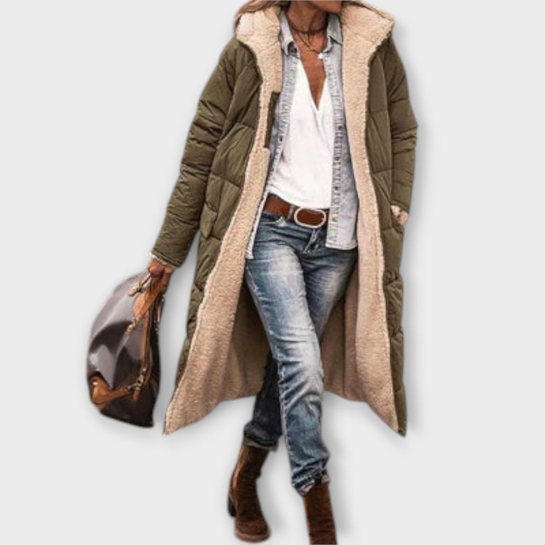 KORA™|CAPPOTTO ACCOGLIENTE FODERATO IN PELLICCIA