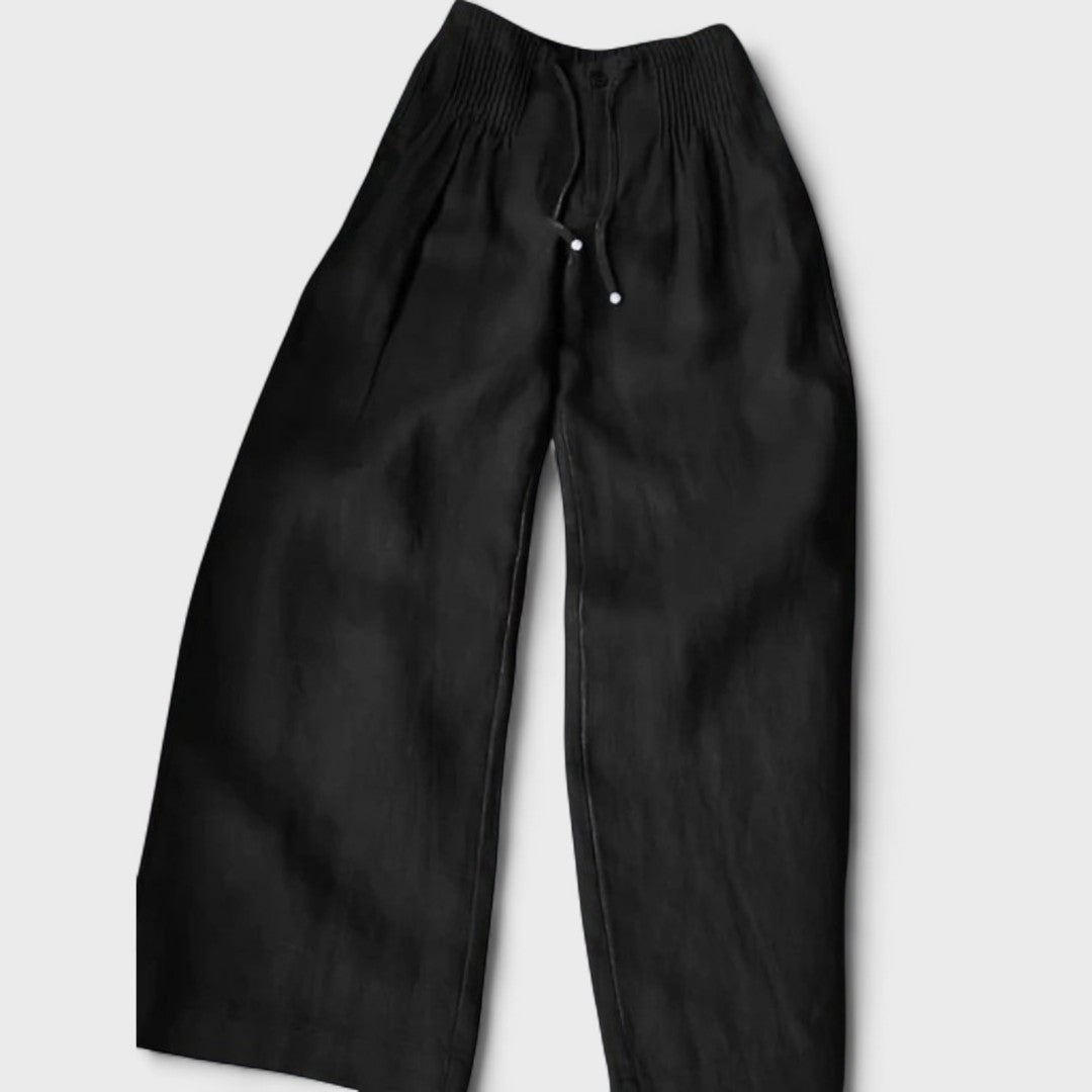 ISALIE™|PANTALONI A GAMBA LARGA