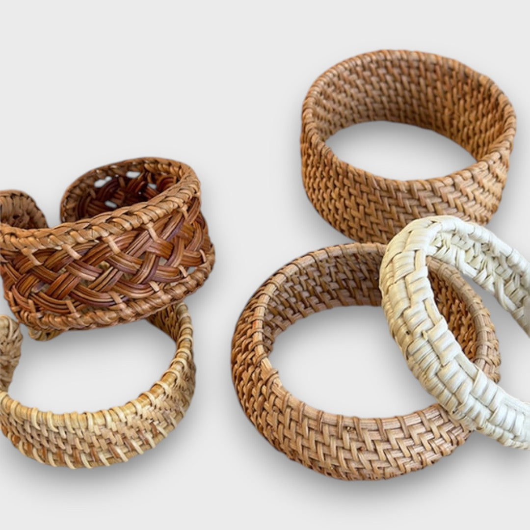 NOELIA™|BRACCIALE IN RATTAN INTRECCIATO