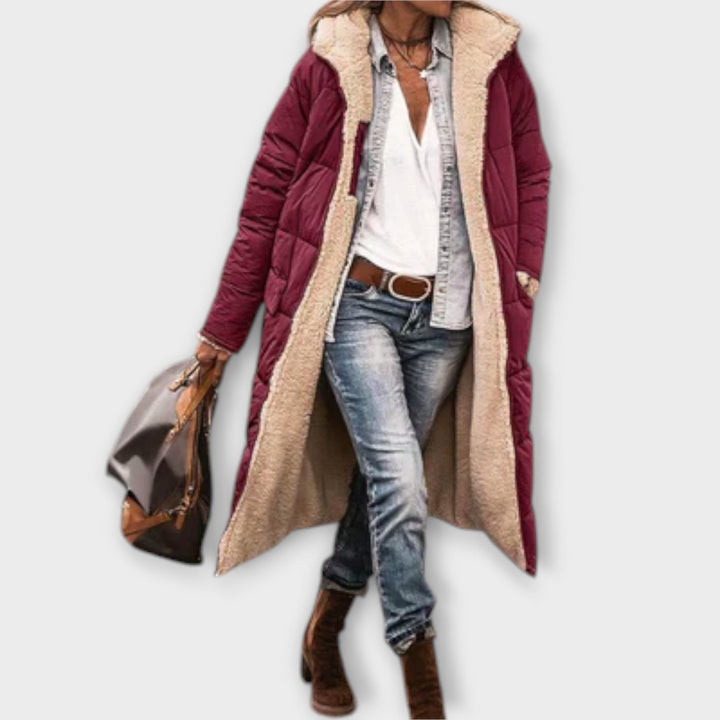 KORA™|CAPPOTTO ACCOGLIENTE FODERATO IN PELLICCIA