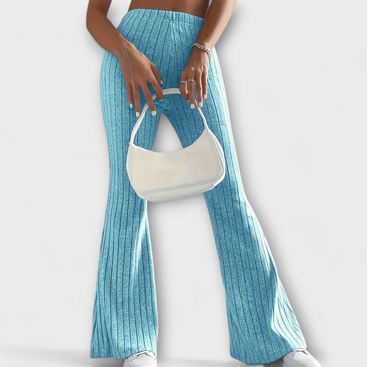 LURETTA™|PANTALONI SVASATI CON STRUTTURA FINE