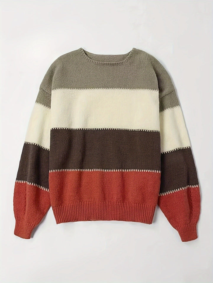 LIVIA™|MAGLIONE COLOR BLOCK