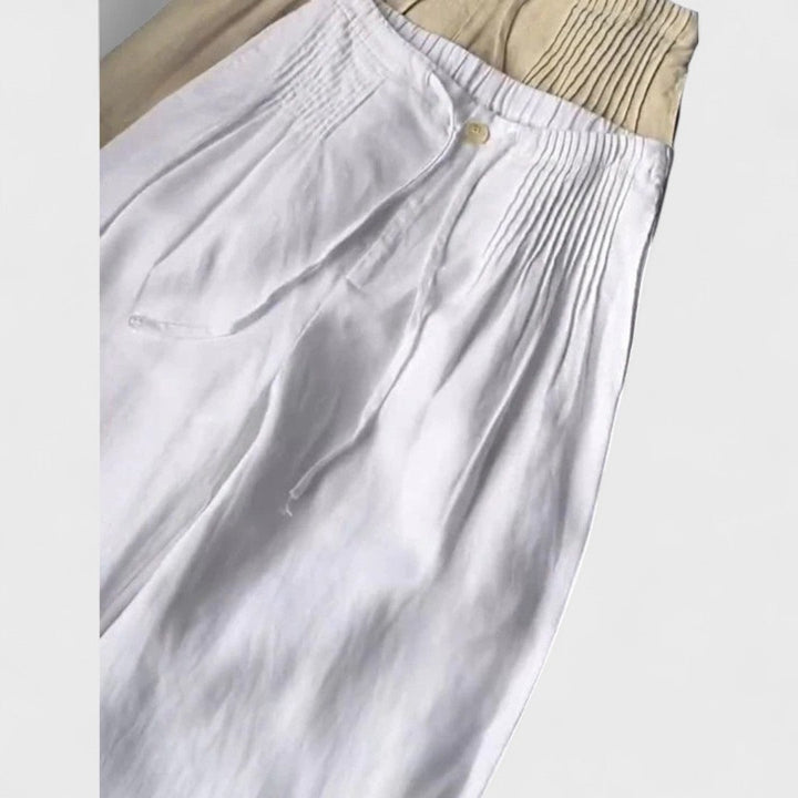 ISALIE™|PANTALONI A GAMBA LARGA