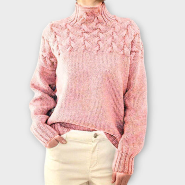 EVA™|MAGLIONE DA DONNA CON DETTAGLIO A TRECCE