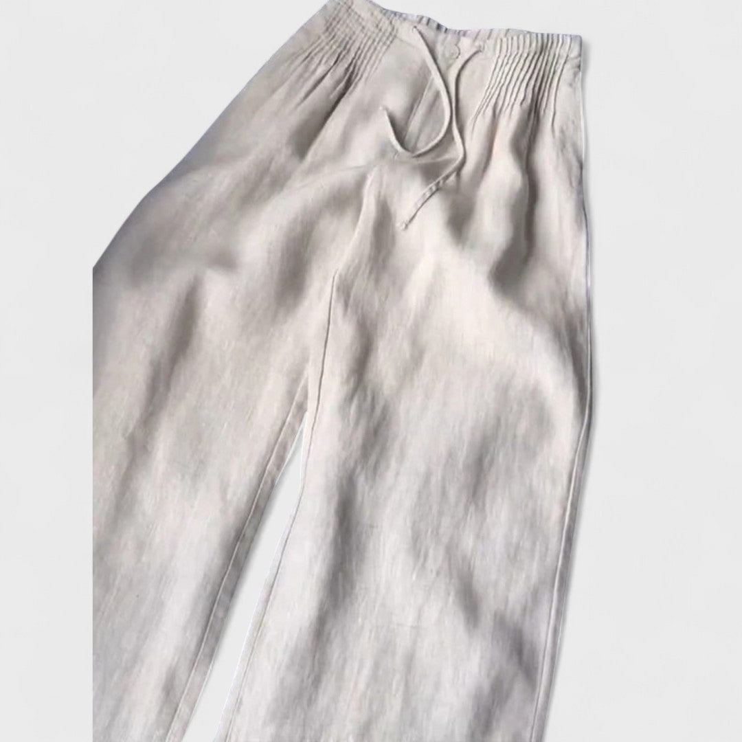 ISALIE™|PANTALONI A GAMBA LARGA