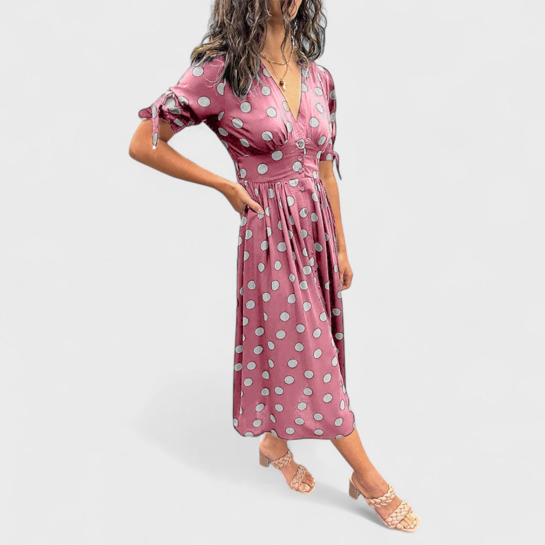 MONIQUE™|VESTITO ELEGANTE A POIS