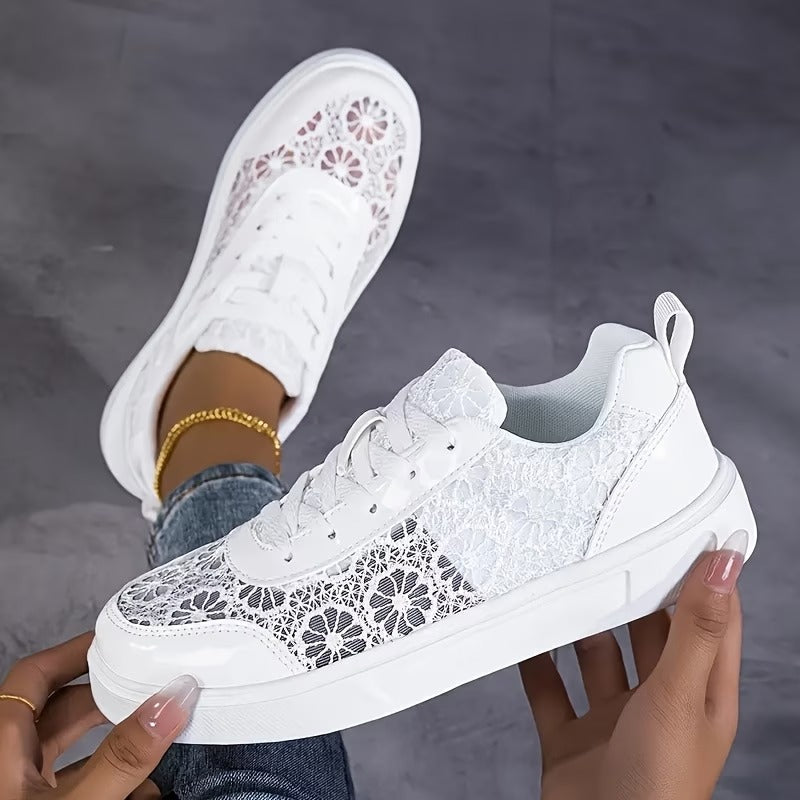 Pizzo Scarpe Floreali Comfort Traspiranti