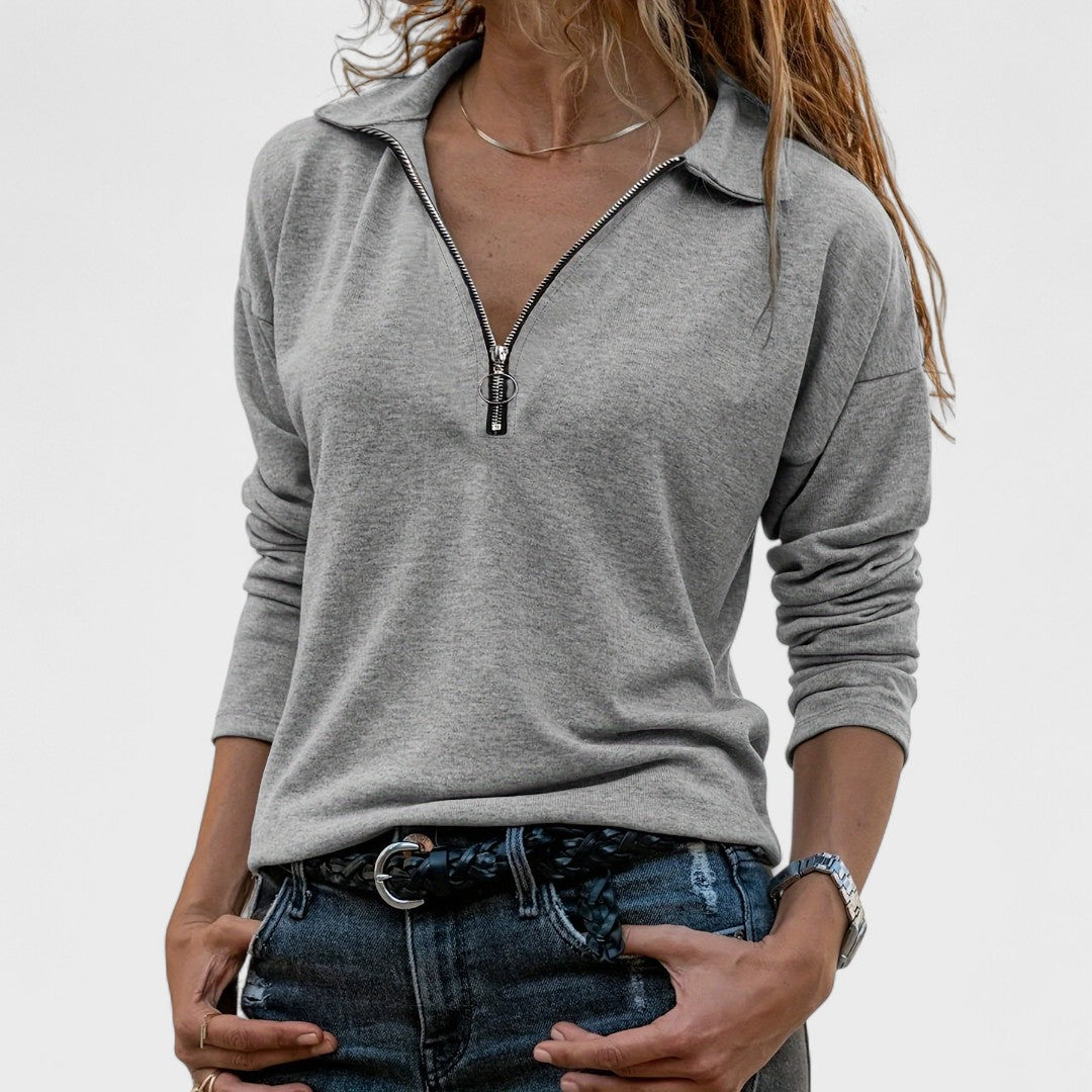 MADONNA™|CAMICETTA ELEGANTE A MANICHE LUNGHE