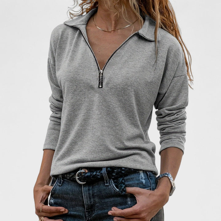 MADONNA™|CAMICETTA ELEGANTE A MANICHE LUNGHE