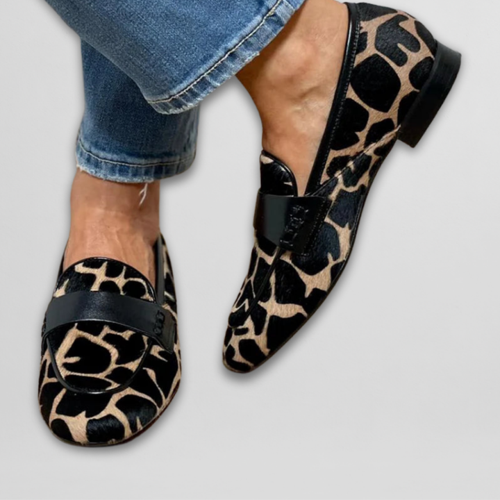 PRISZILLA™|MOCASSINO CON STAMPA ANIMALIER