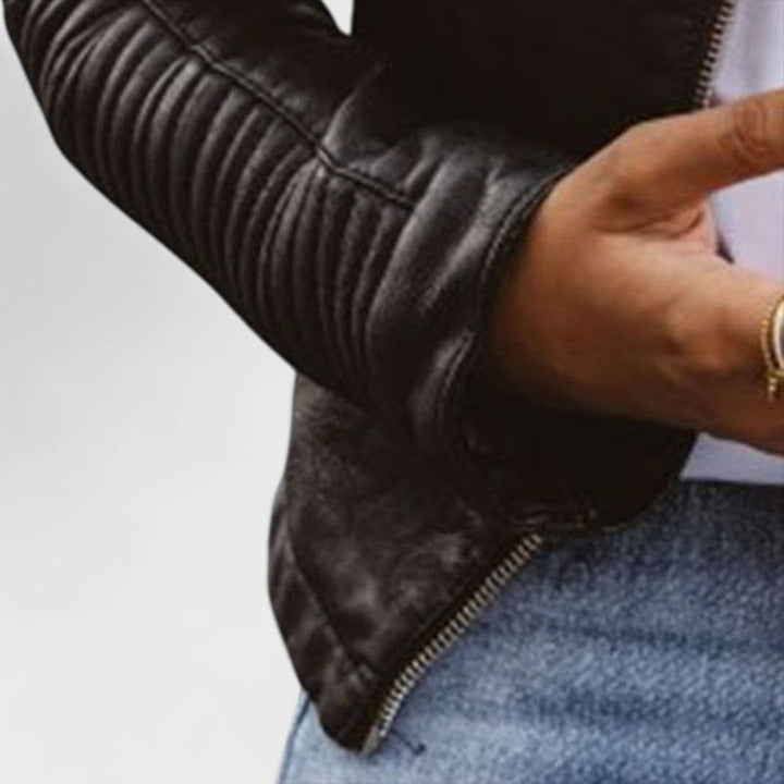 SANTANA™|GIACCA DI PELLE ELEGANTE