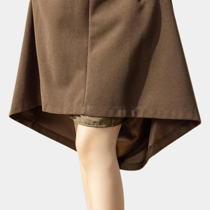 ELENA™|GONNA LUNGA A VITA ALTA CON PIEGHE ELEGANTI