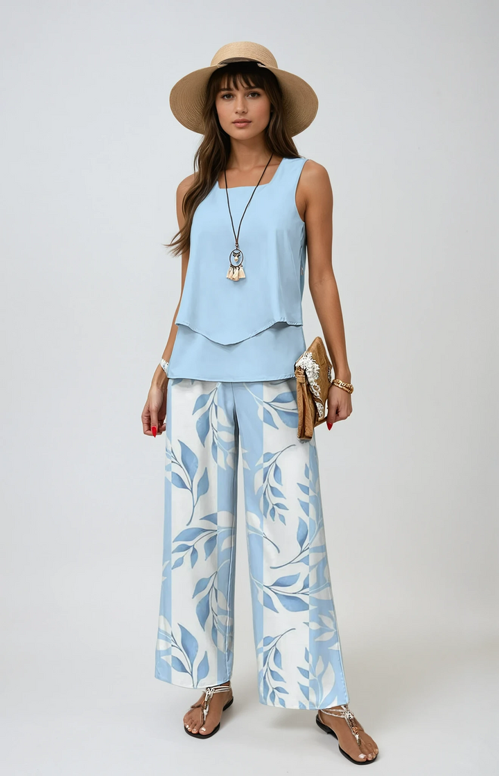 ALICE™|SET ESTIVO CON TOP E PANTALONI AMPI