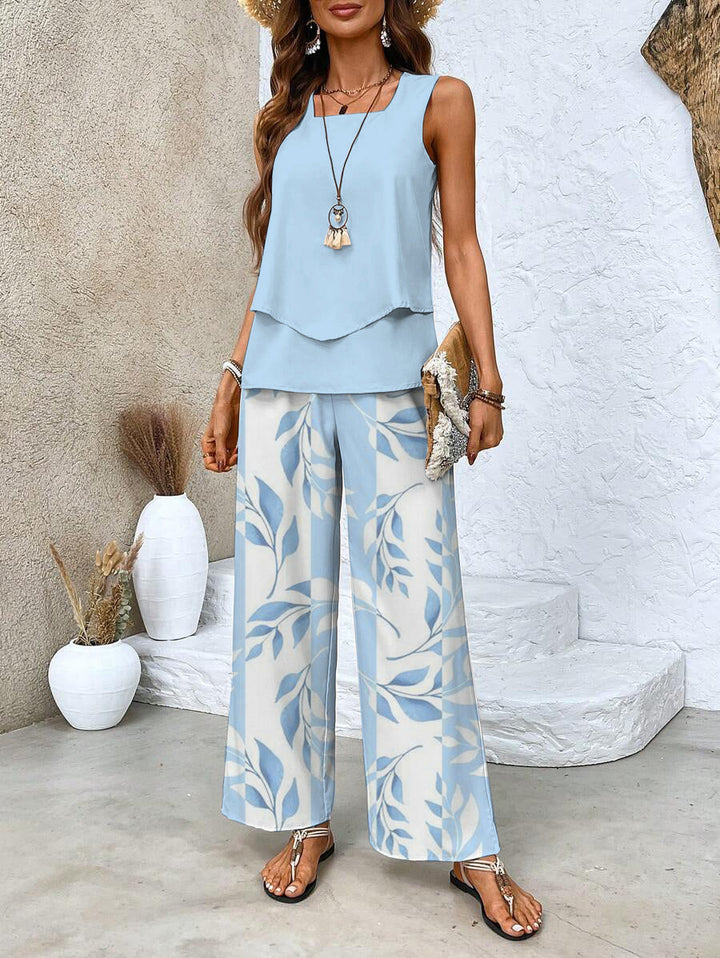 ALICE™|SET ESTIVO CON TOP E PANTALONI AMPI