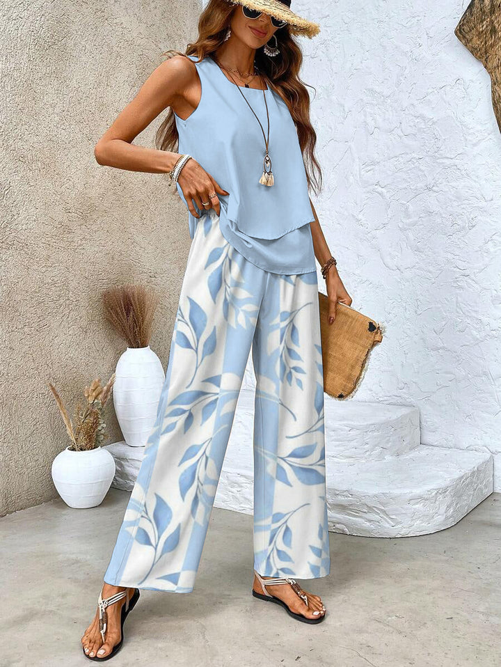 ALICE™|SET ESTIVO CON TOP E PANTALONI AMPI