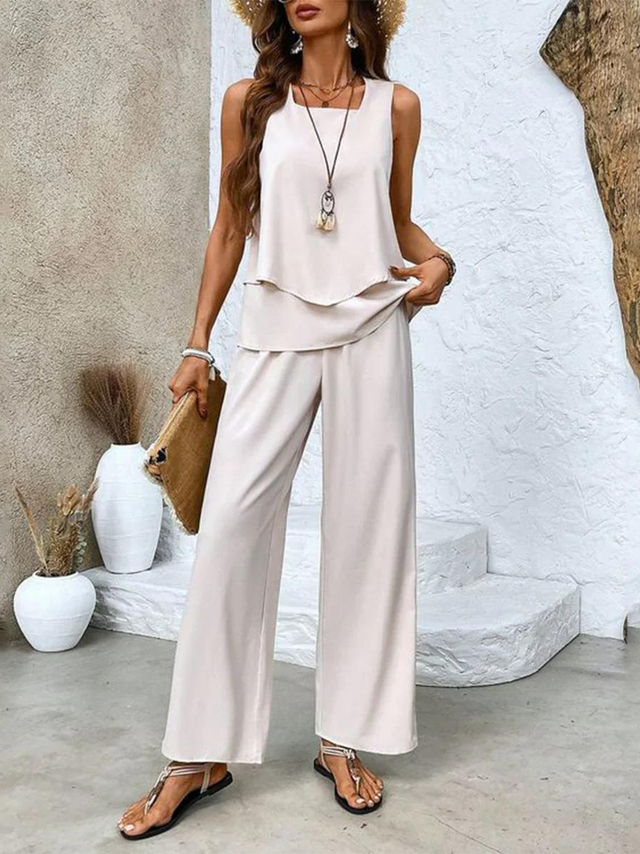 ALICE™|SET ESTIVO CON TOP E PANTALONI AMPI