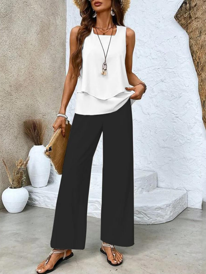 ALICE™|SET ESTIVO CON TOP E PANTALONI AMPI