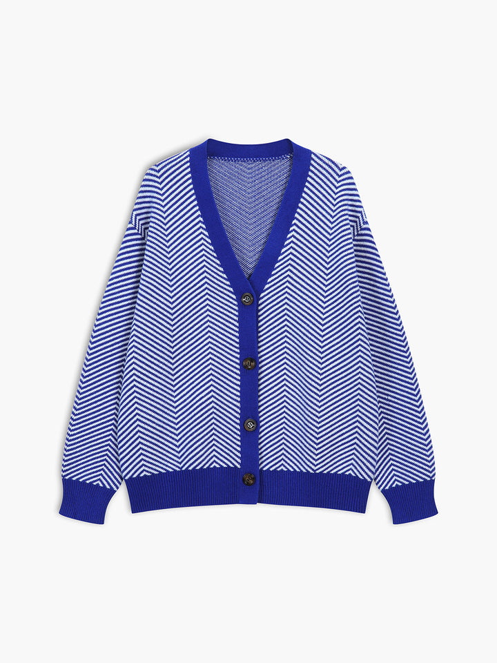 SOFIA™|CARDIGAN A RIGHE MORBIDO