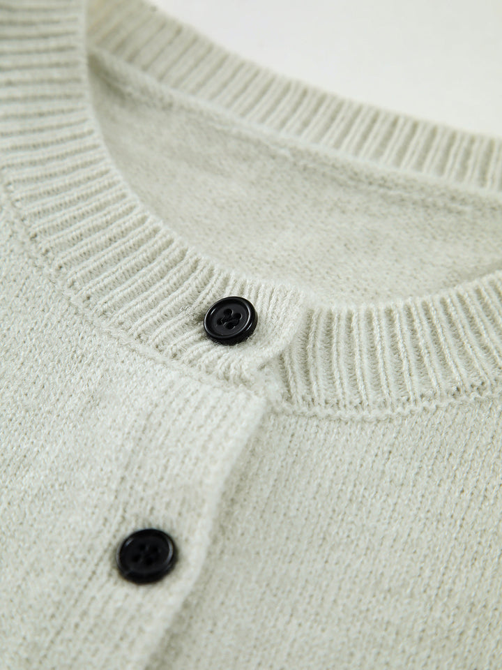 LIVIA™|TOP GILET IN MAGLIA CON BOTTONI FRONTALI