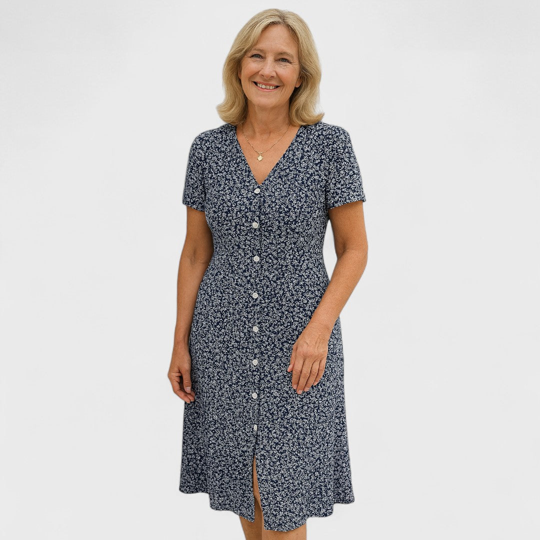 CAVELL™|ABITO CON BOTTONI E SCOLLO A V