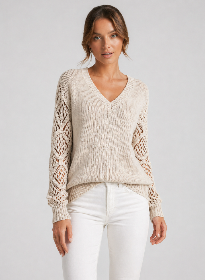 MARTHA™|MAGLIONE V-NECK COUTURE