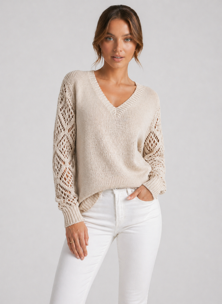 MARTHA™|MAGLIONE V-NECK COUTURE
