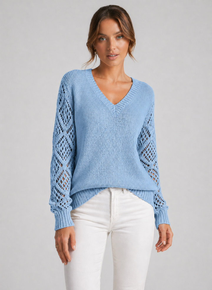 MARTHA™|MAGLIONE V-NECK COUTURE