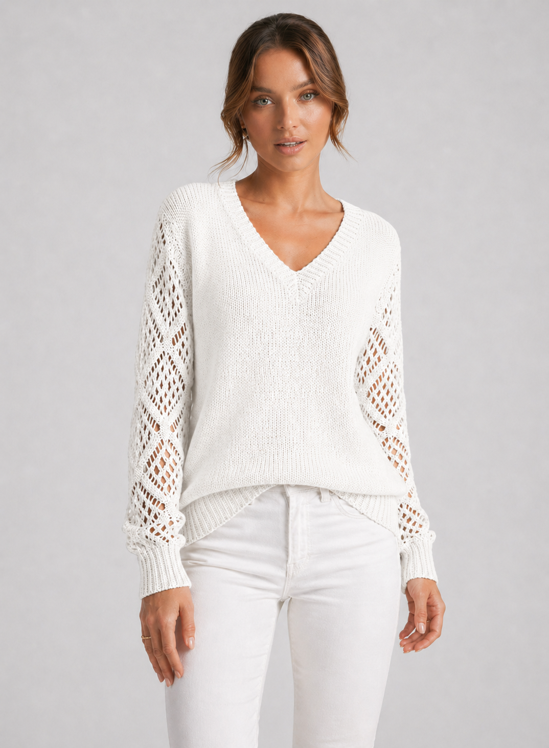 MARTHA™|MAGLIONE V-NECK COUTURE