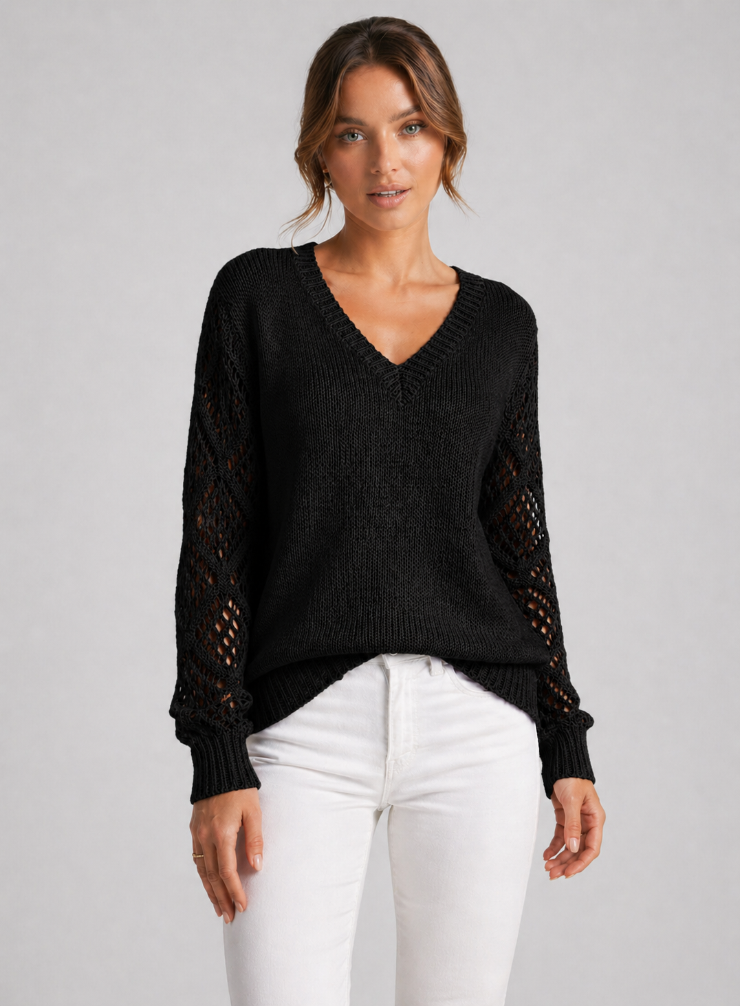 MARTHA™|MAGLIONE V-NECK COUTURE